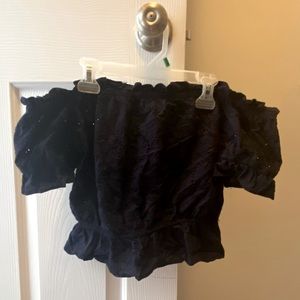 Off the shoulder crop top